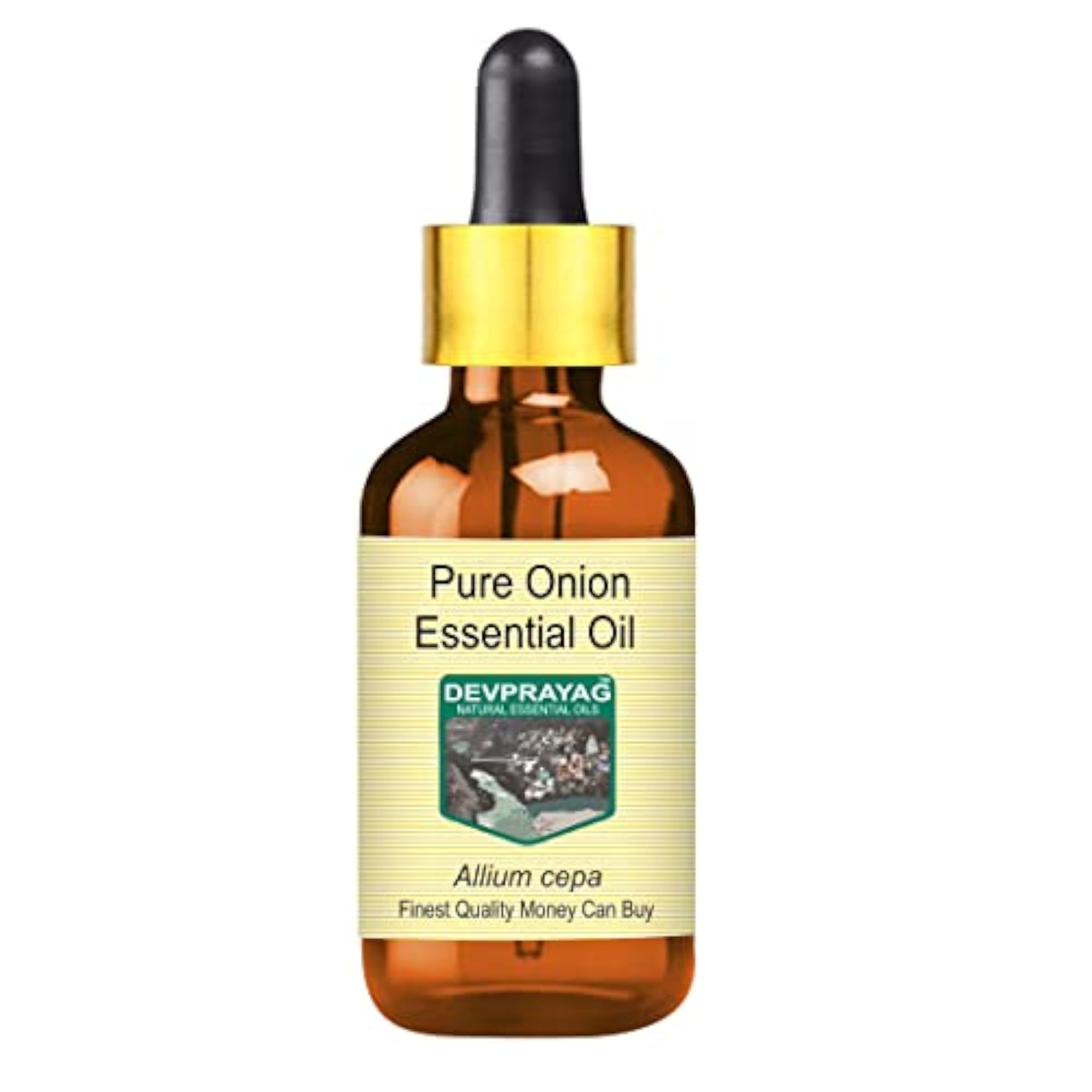 Onion Essential Oil with Glass Dropper, Pure & Lightweight